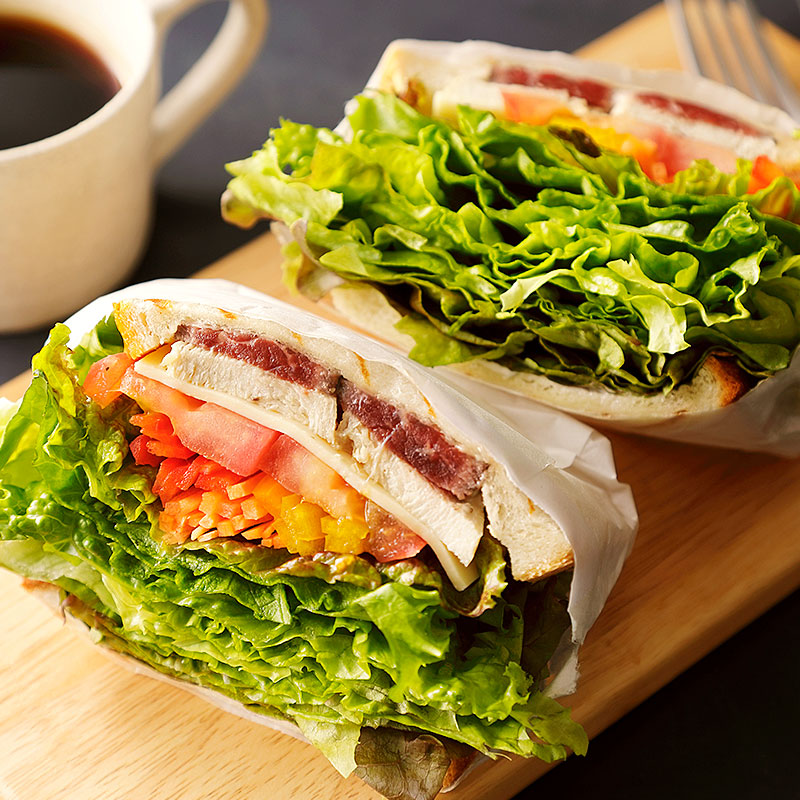 野菜たっぷりサンド